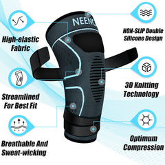 NEENCA close-up of knitted fabric showing breathable texture and compression