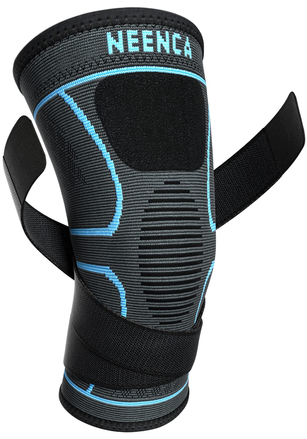 NEENCA front view of both knee sleeves showing slim profile and fit support
