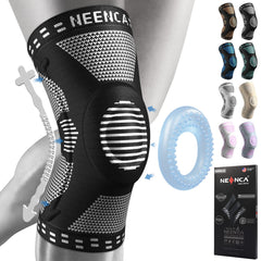 NEENCA knee brace front view showing stable fit and compression benefit