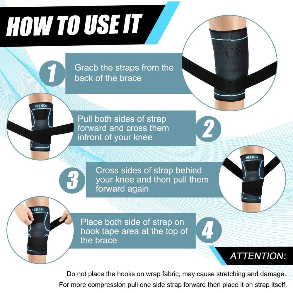 NEENCA brace worn while running offering support and comfort during activity