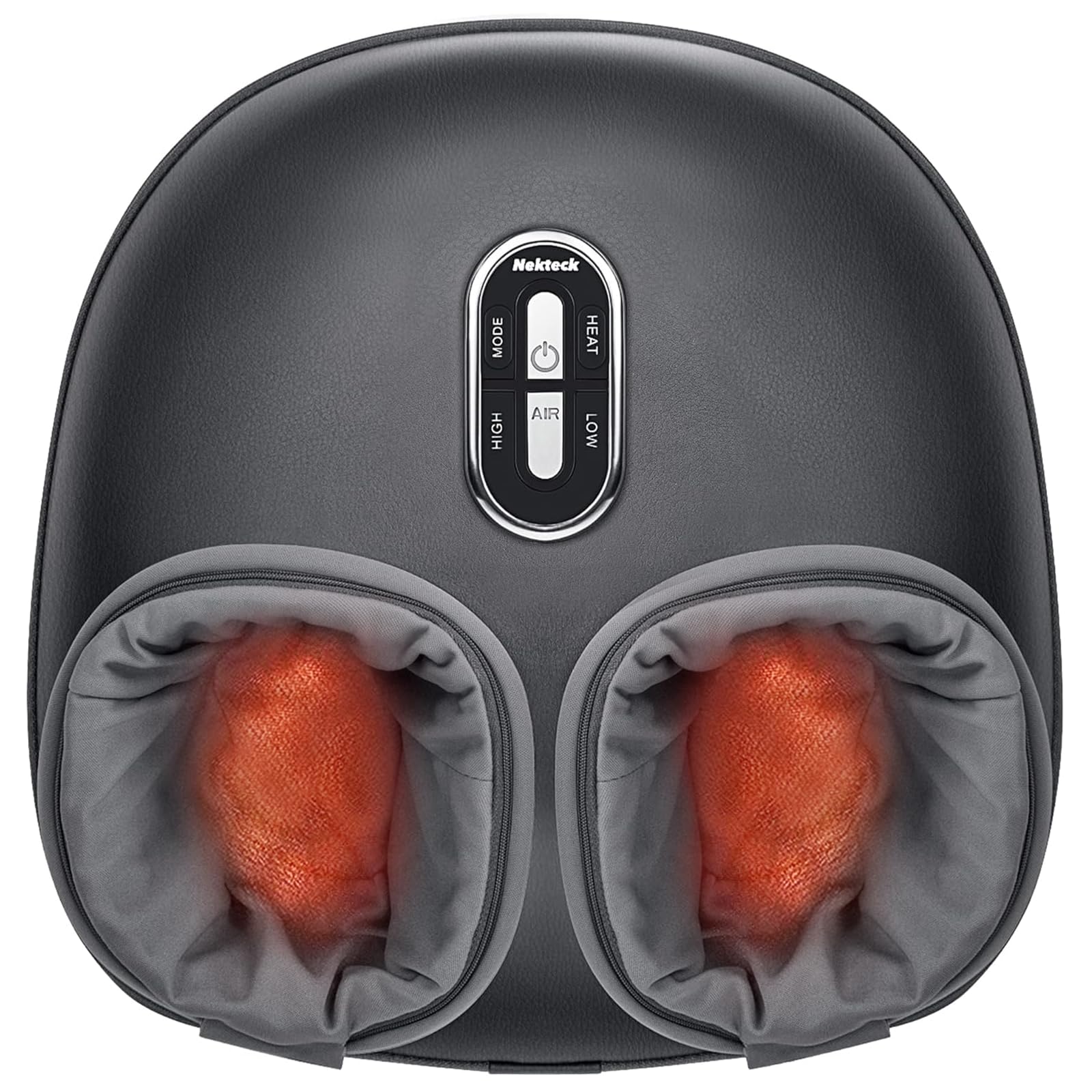 Nekteck front view showing controls and easy access for quick setup and benefits