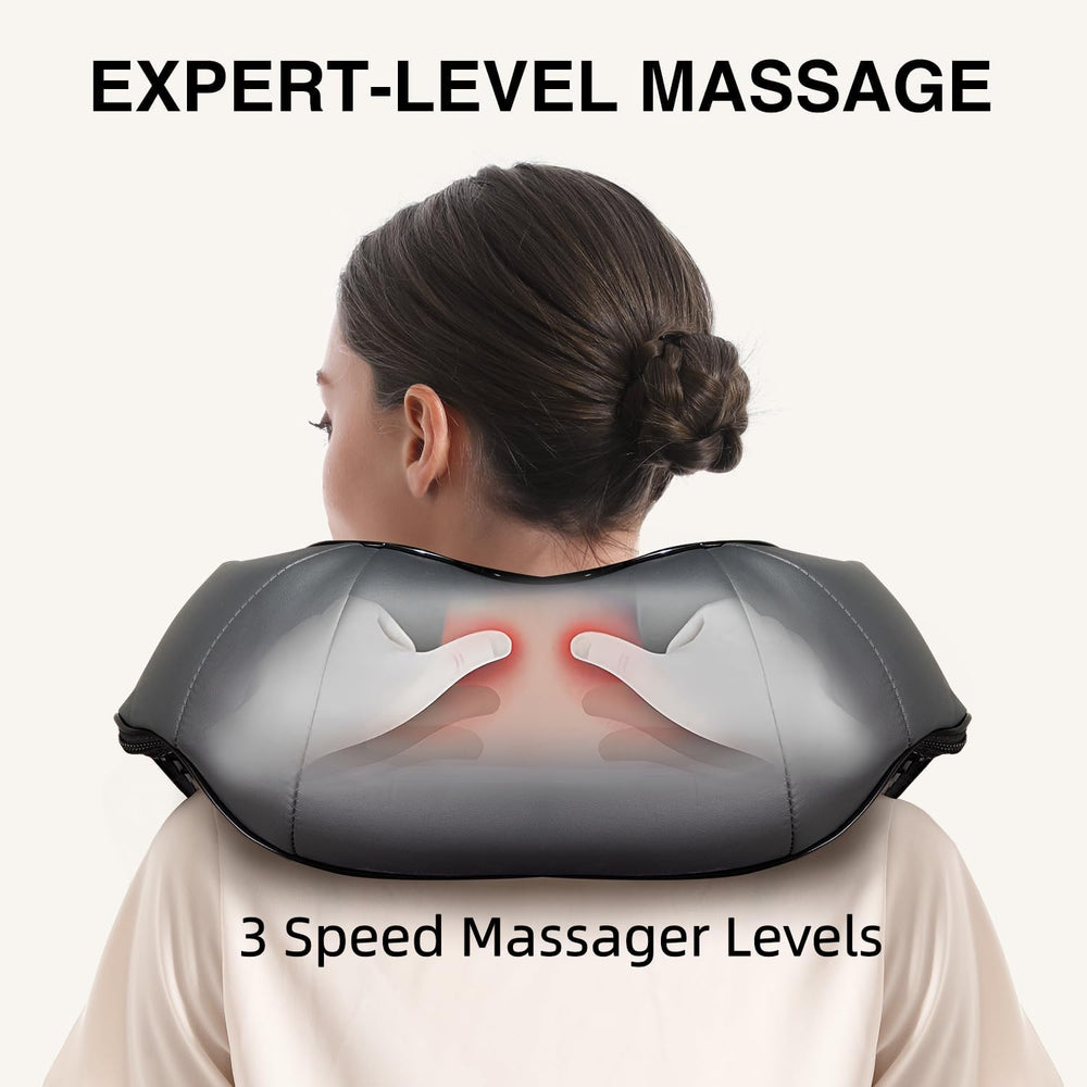 Nekteck massage nodes closeup showing 16 deep-kneading nodes for effective relief