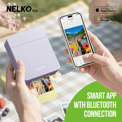 Nelko PP01 ink cartridge close-up demonstrating easy replacement for uninterrupted printing