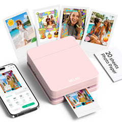 Nelko PP01 front view in pink showing compact design and easy portability