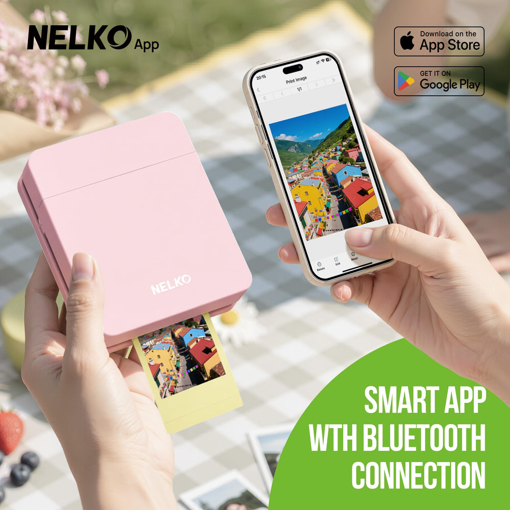 Nelko PP01 side profile demonstrating slim compact size for travel