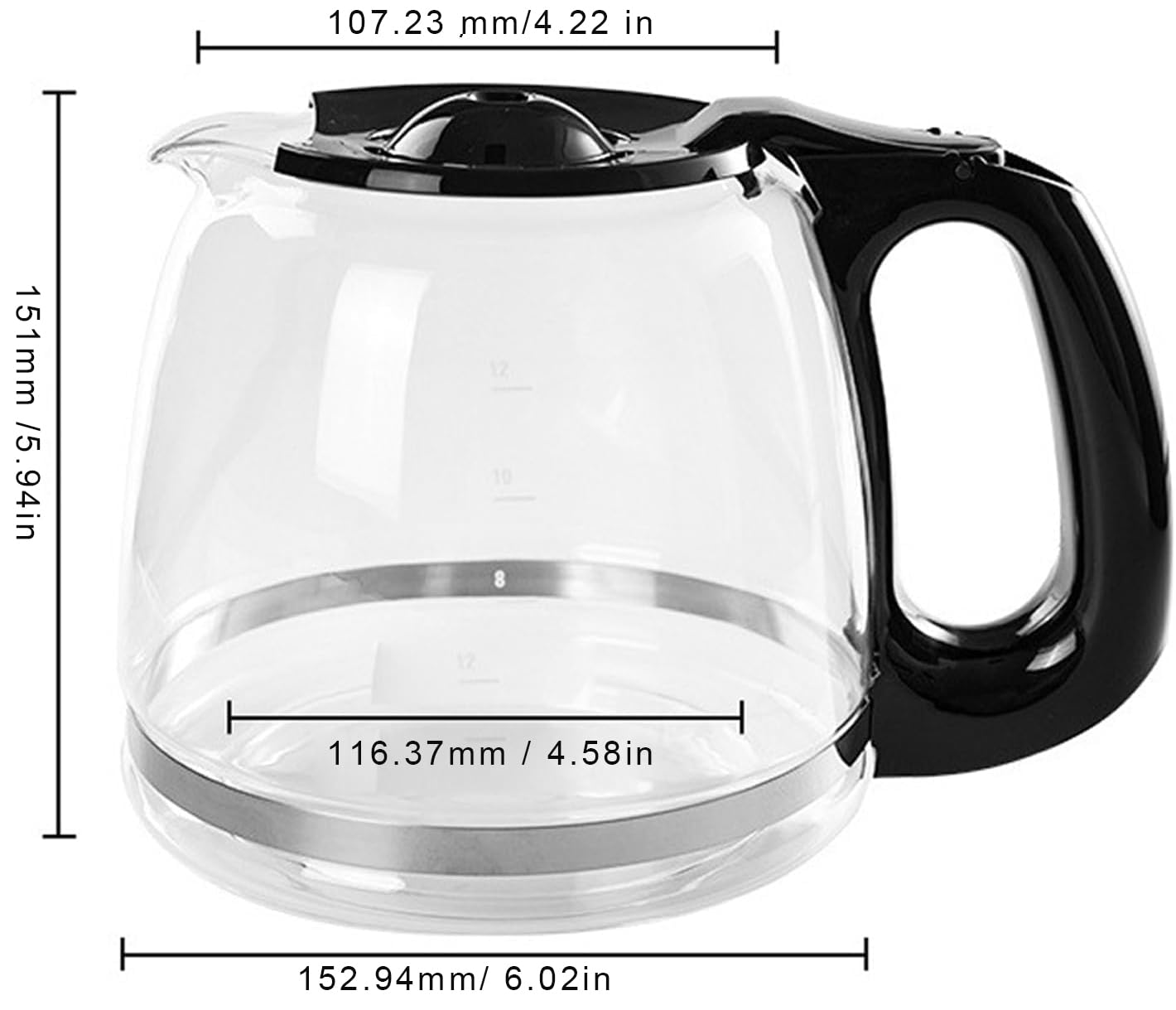NEOAURR label marking and glass finish showing borosilicate clarity and durability benefit