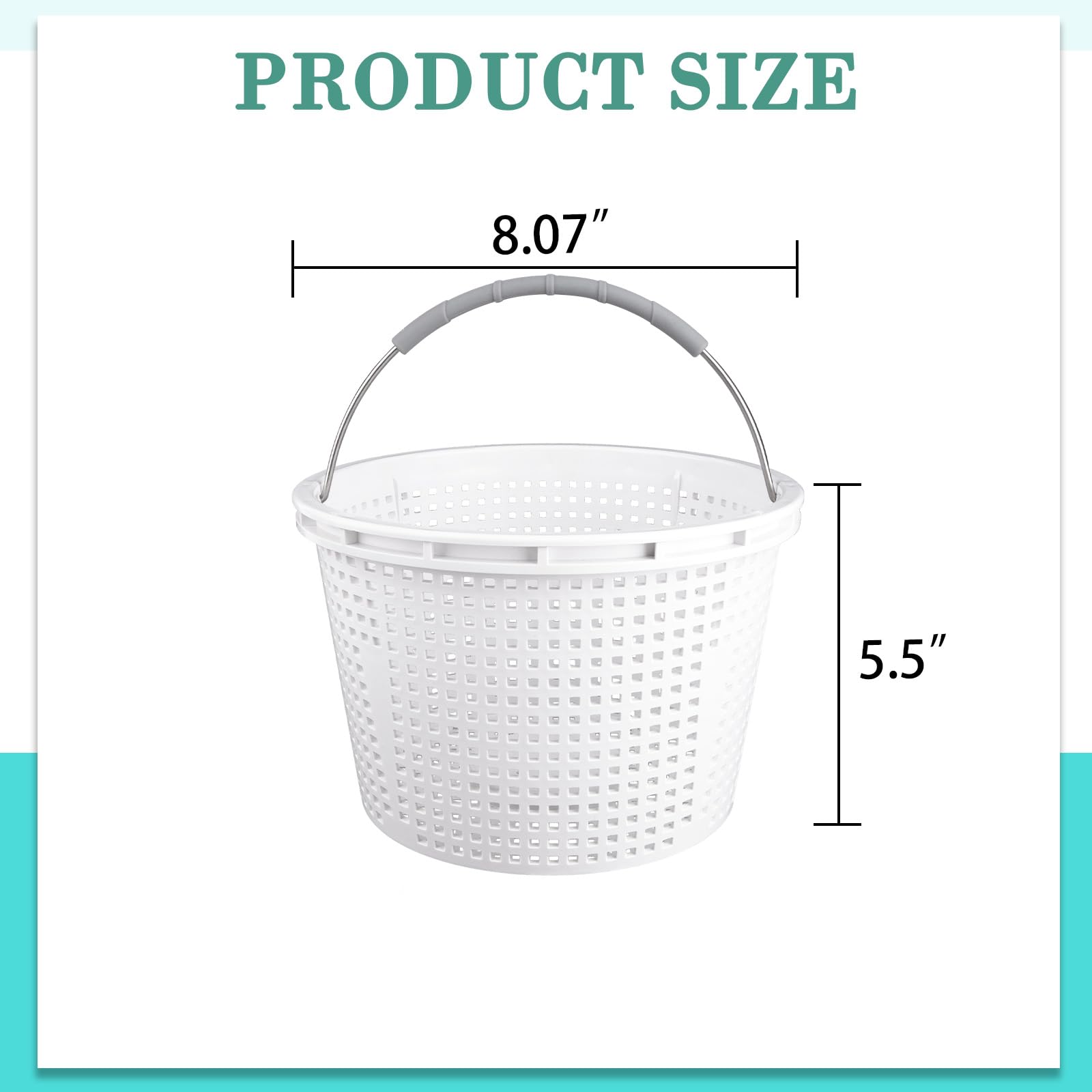 Neowah basket in backyard pool aiding easy maintenance
