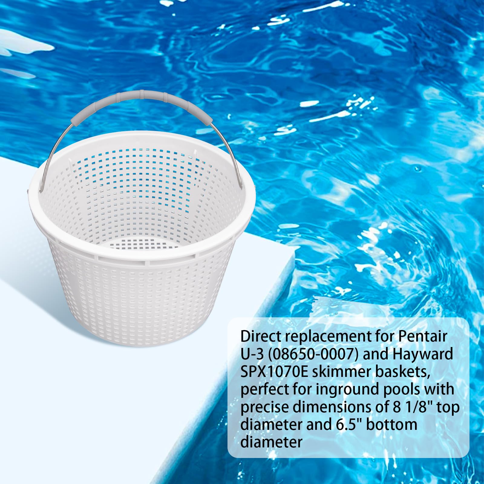 Neowah basket next to ruler showing precise fit dimensions
