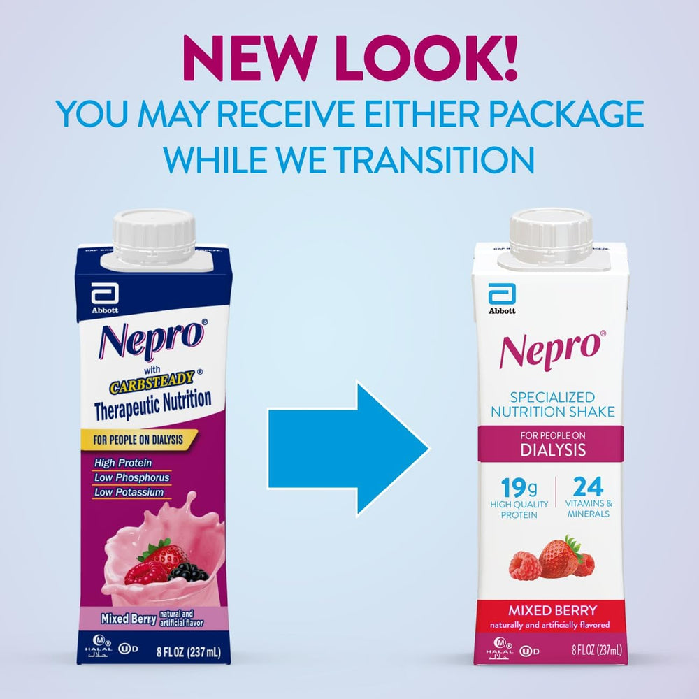 Nepro being poured into a glass for easy consumption and convenient nutrition