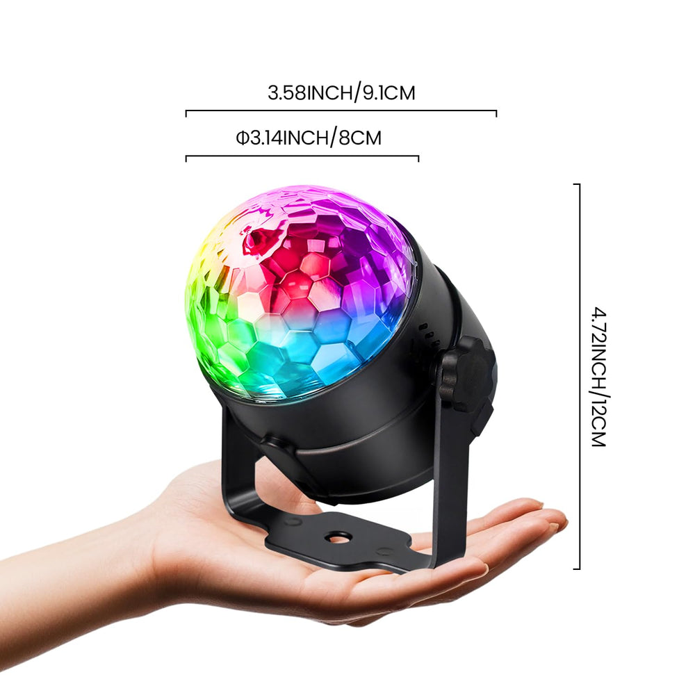 NEQUARE LED projection on wall demonstrating multicolor patterns that enhance party energy