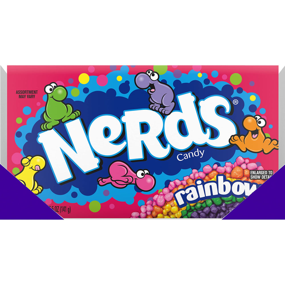 NERDS close-up of crunchy texture highlighting tangy bite and satisfying crunch