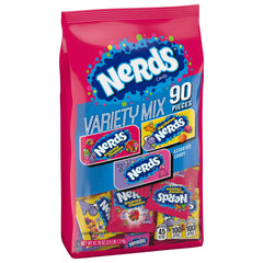 NERDS close-up of crunchy candy texture highlighting colorful fruity pieces and crunch