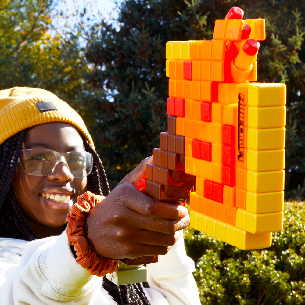 NERF Firebrand open dart storage compartment holding extra darts for fast reload during battles