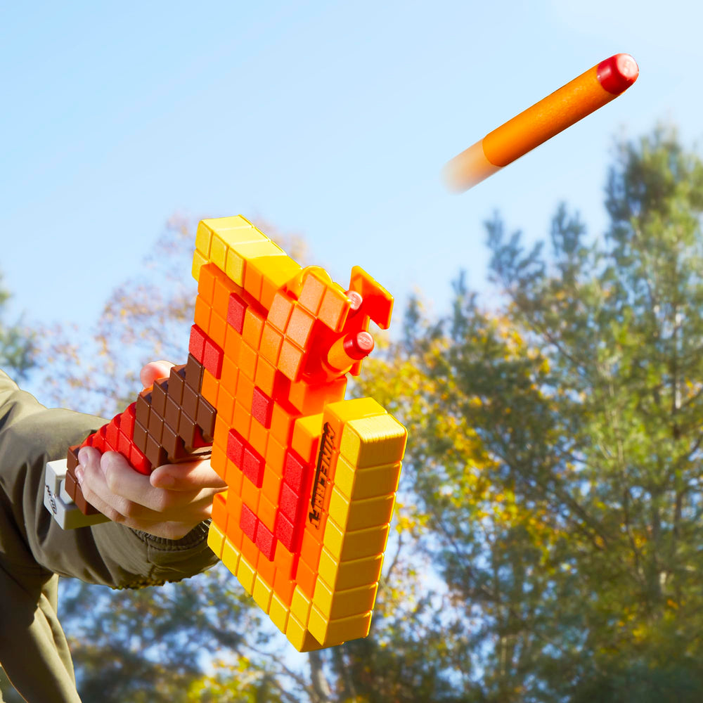 NERF Firebrand with six Elite darts arranged to show included ammunition and ready-to-play value
