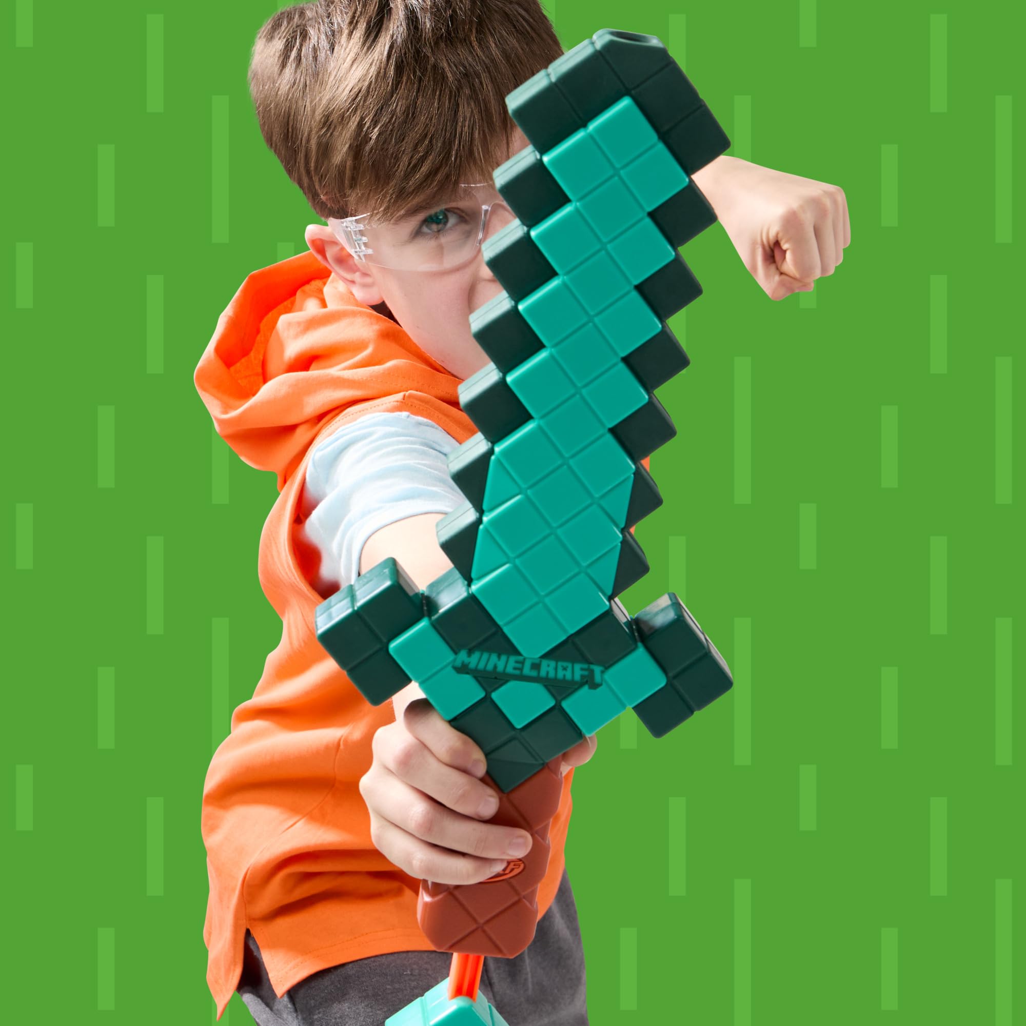Nerf Minecraft N1 darts displayed with sword showing included ammo benefit
