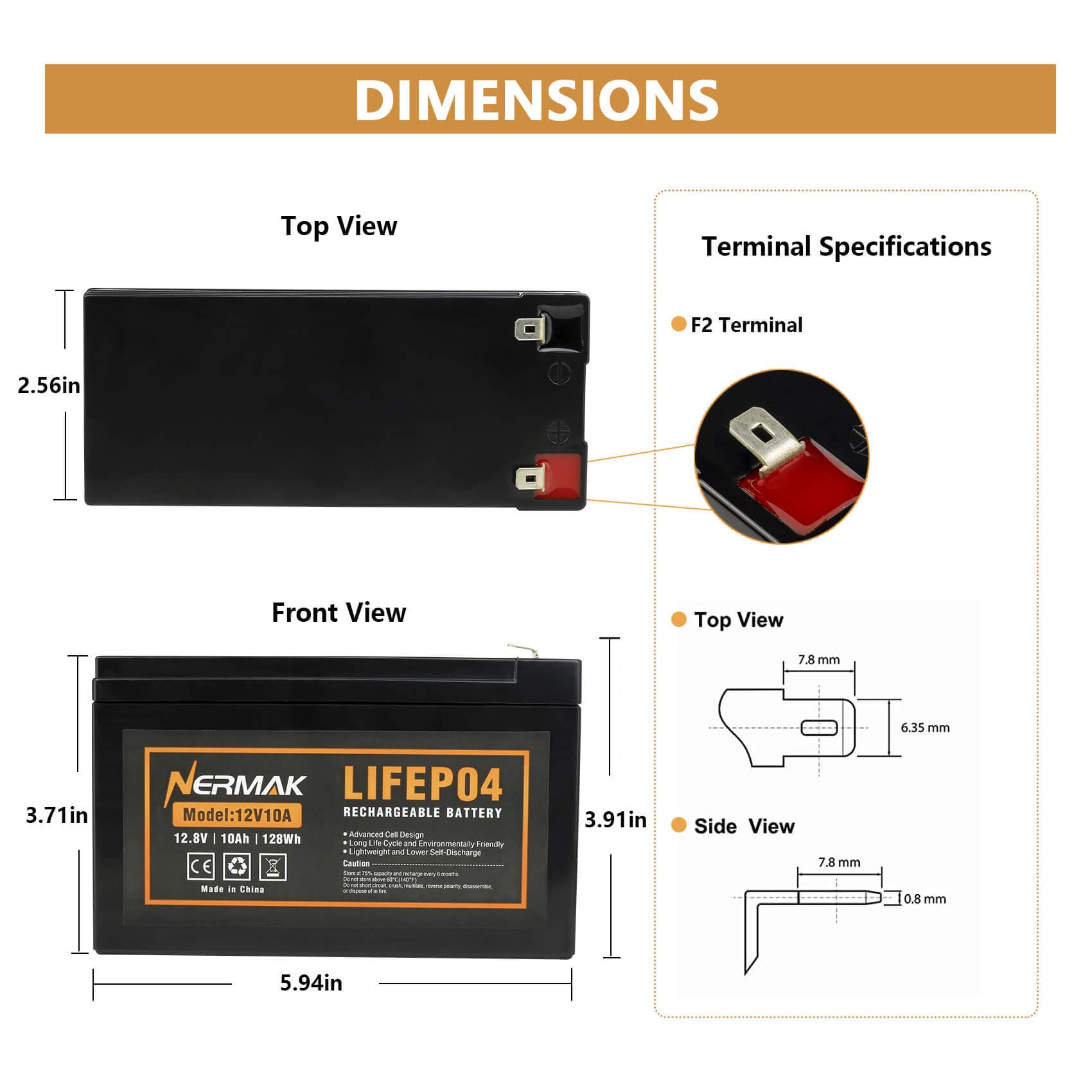 NERMAK two batteries connected in parallel showing scalable capacity option