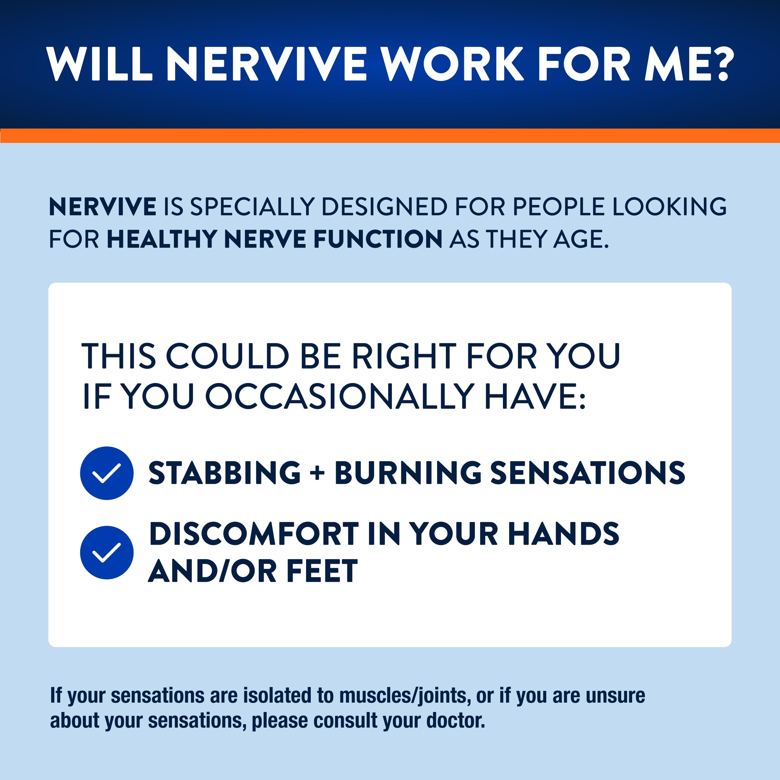 Nervive supplement label close-up showing ingredients and ALA dose, clarifying formulation benefit