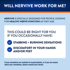 Nervive supplement label close-up showing ingredients and ALA dose, clarifying formulation benefit