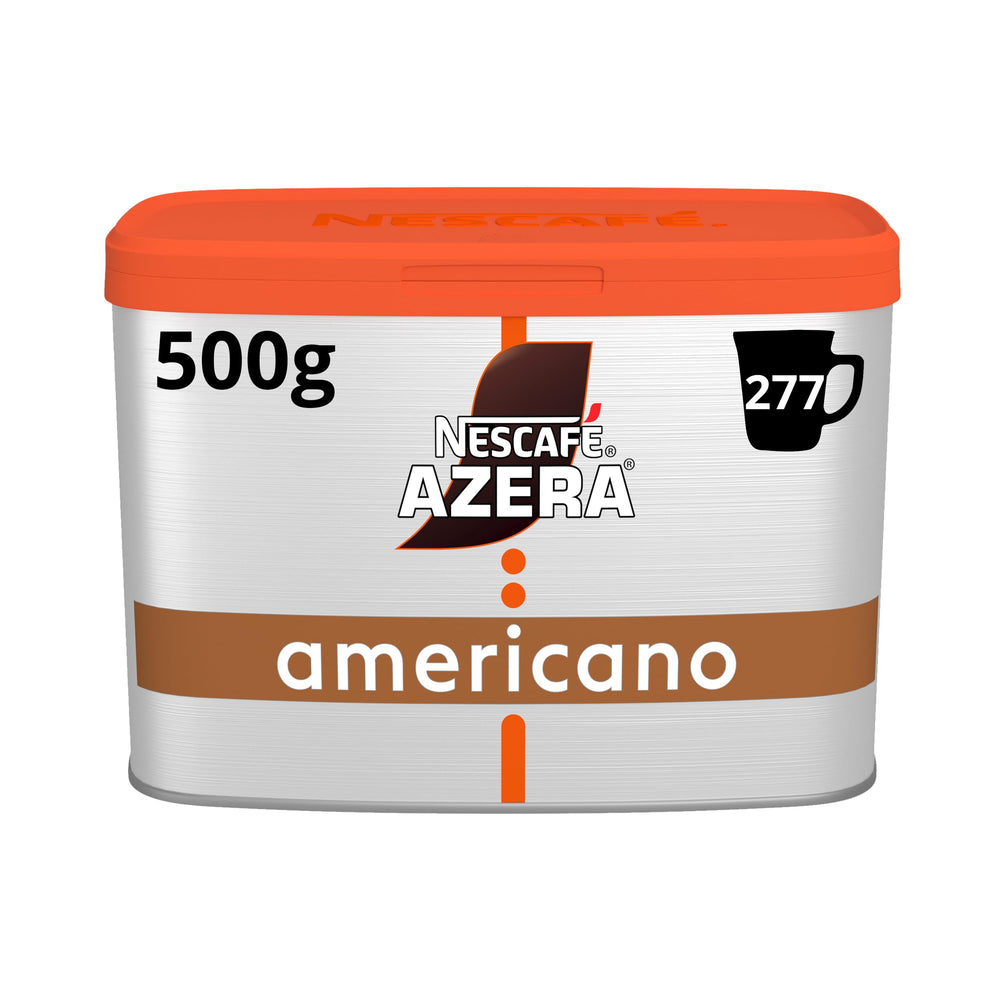 Nescafe Azera 500g tin front view showing label and packaging benefit