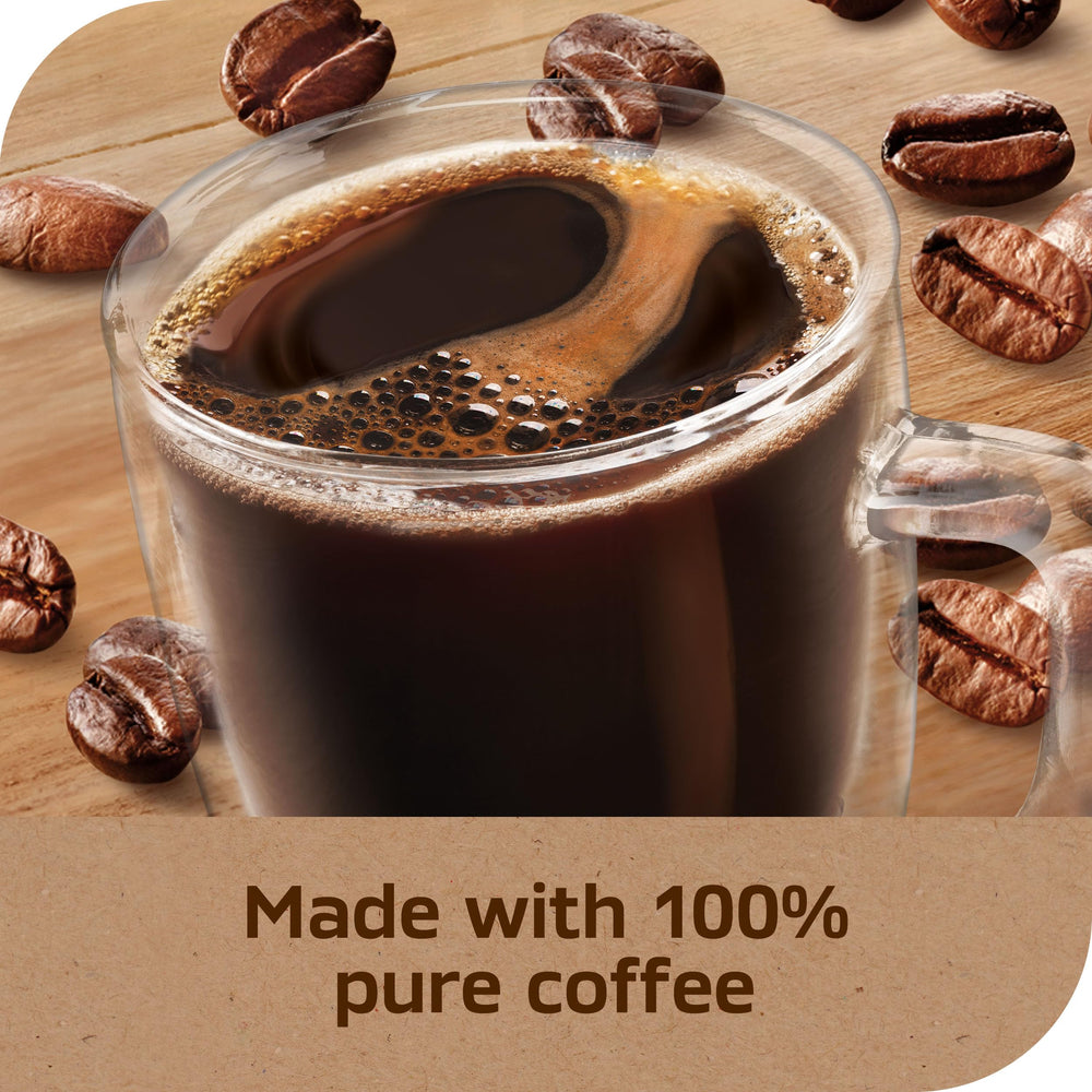 NESCAFÉ box on office counter showing guest-ready coffee option