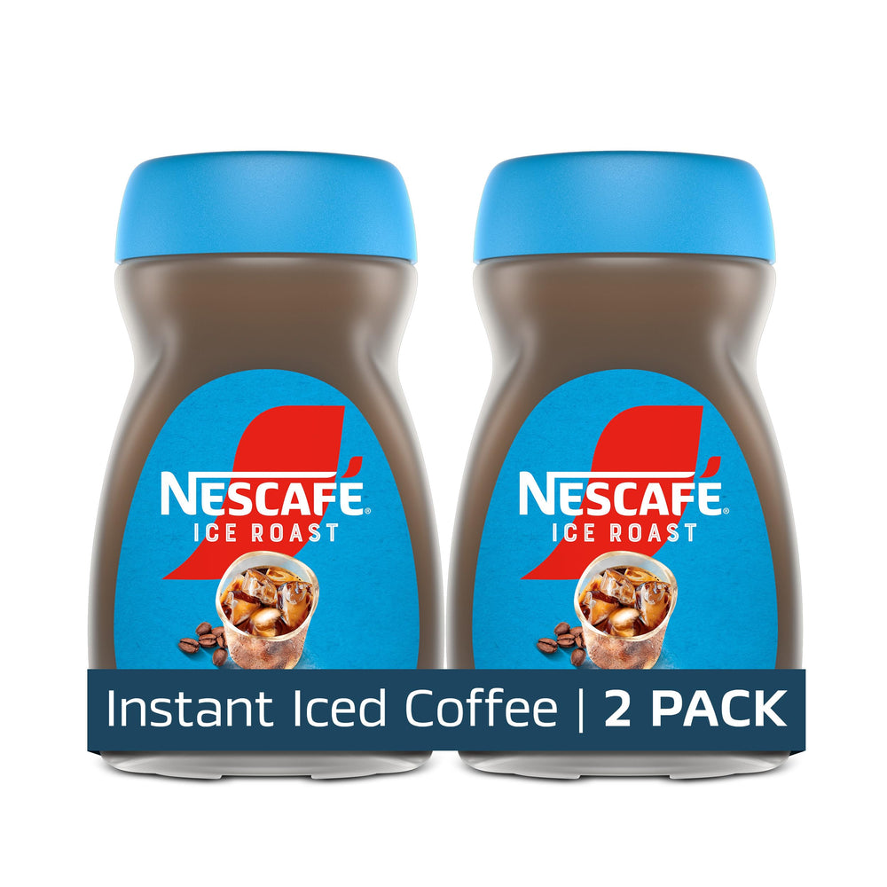 Nescafé jar front packaging showing brand and product benefits