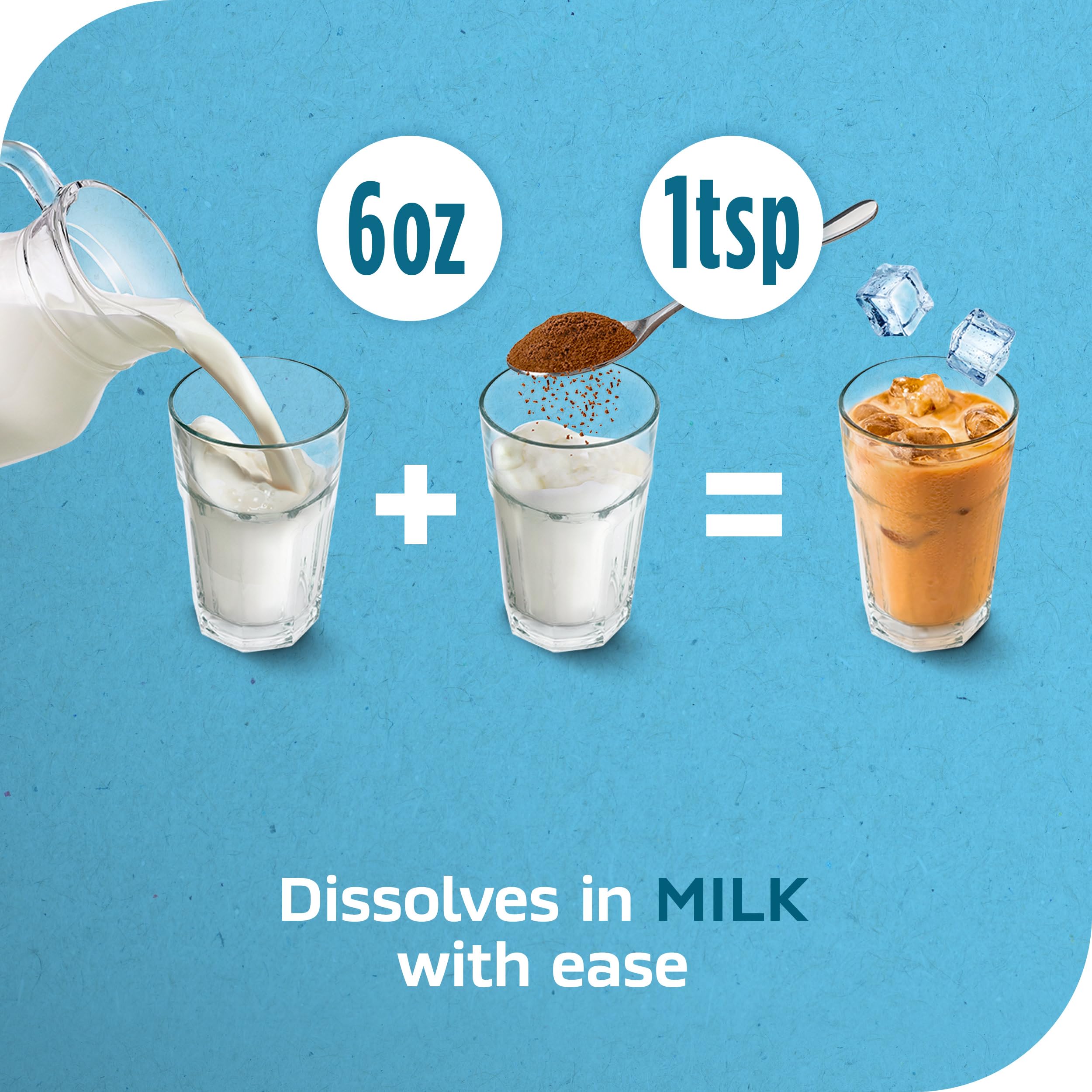 Nescafé iced coffee in glass over ice showcasing refreshing cold drink