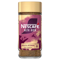Nescafe jar front view showing label and resealable cap for freshness