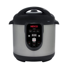 NESCO closeup of NPC-9 digital control panel, shows easy preset selection for consistent results