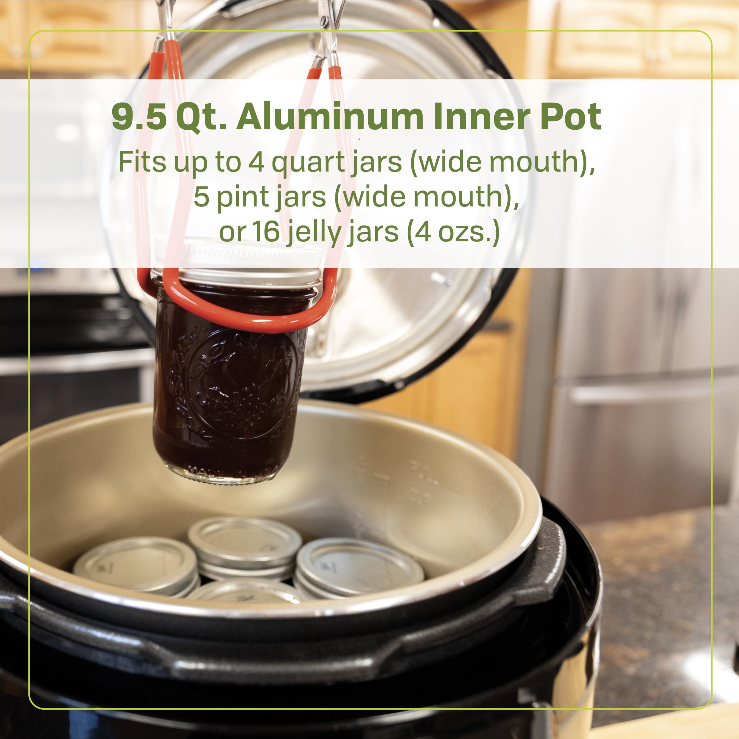 NESCO stainless steel side profile of NPC-9, conveys durable build and compact footprint