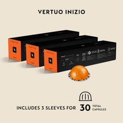 Nespresso Inizio espresso cup with rich crema showcasing balanced body and aroma