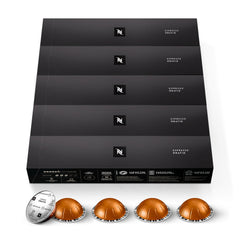 Nespresso Orafio capsule close-up highlighting textured aluminum and durability