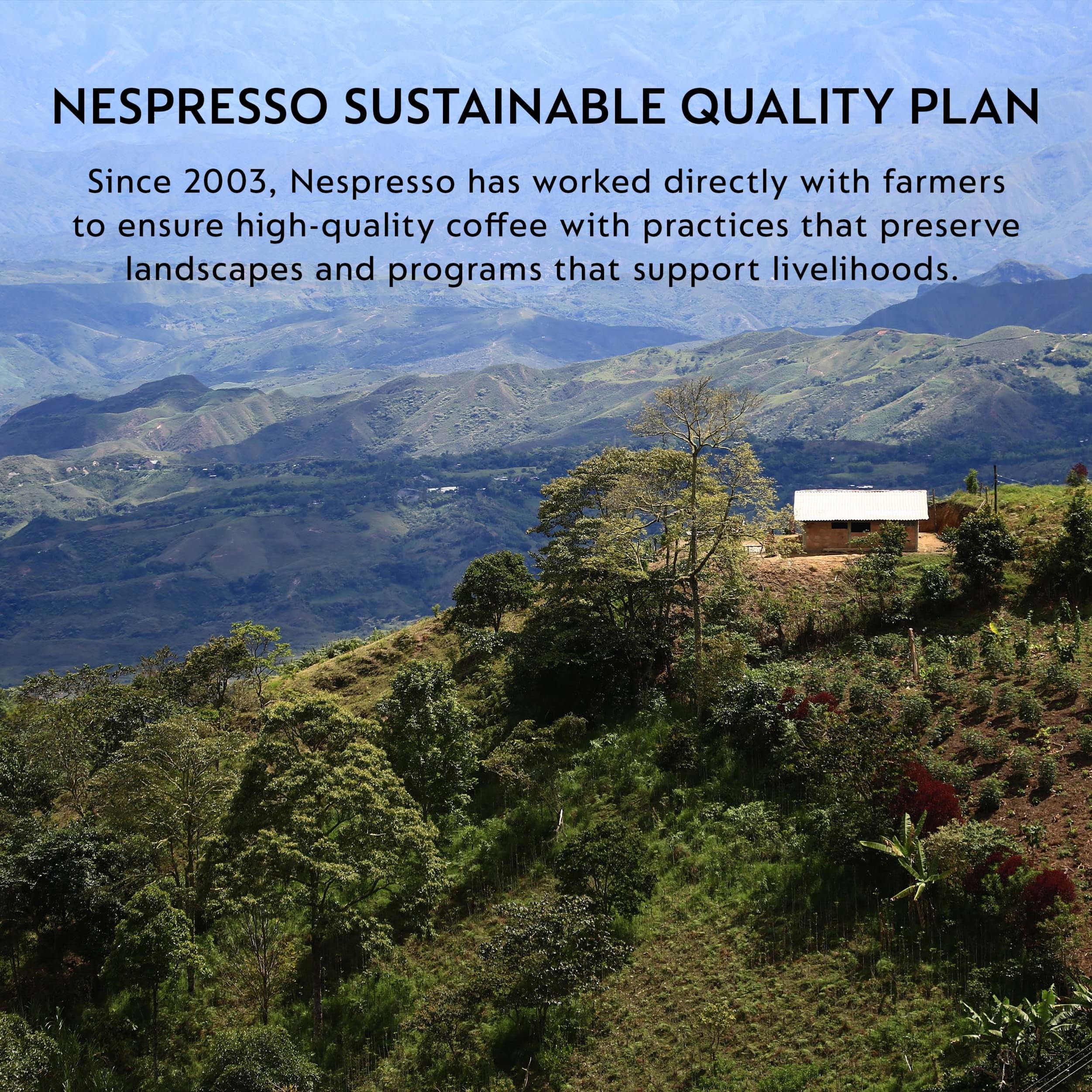 Nespresso Roma capsules on kitchen counter lifestyle, suggests daily enjoyment
