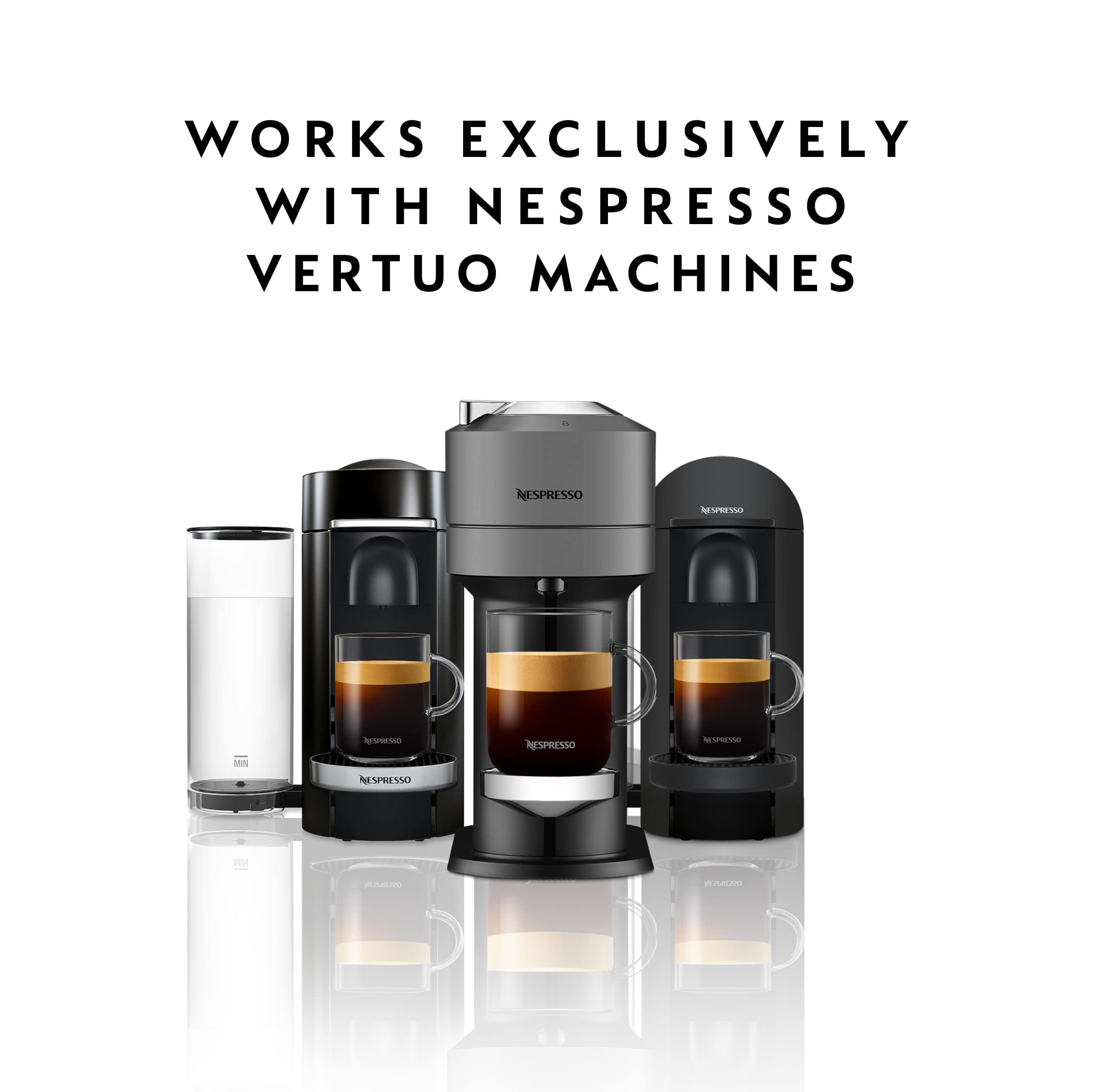 Nespresso capsules beside a mug for size and portion comparison benefit