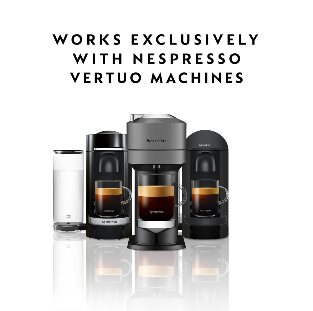 Nespresso capsules beside a mug for size and portion comparison benefit