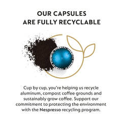 Nespresso Melozio pouring into a 7.8 oz mug for smooth balanced taste