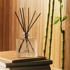 NEST New York close-up of natural rattan reeds showing texture and improved oil wicking for steady diffusion