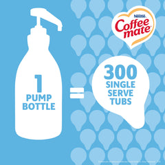 Nestle Coffee mate pouring into coffee cup demonstrating quick blending and flavor