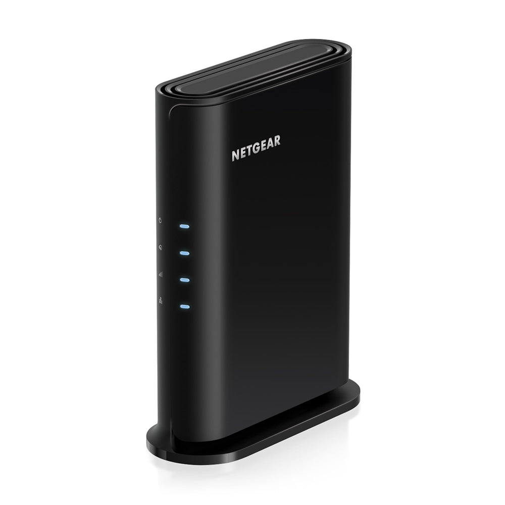 NETGEAR R6700AX front view showing compact router and status lights for reliable coverage