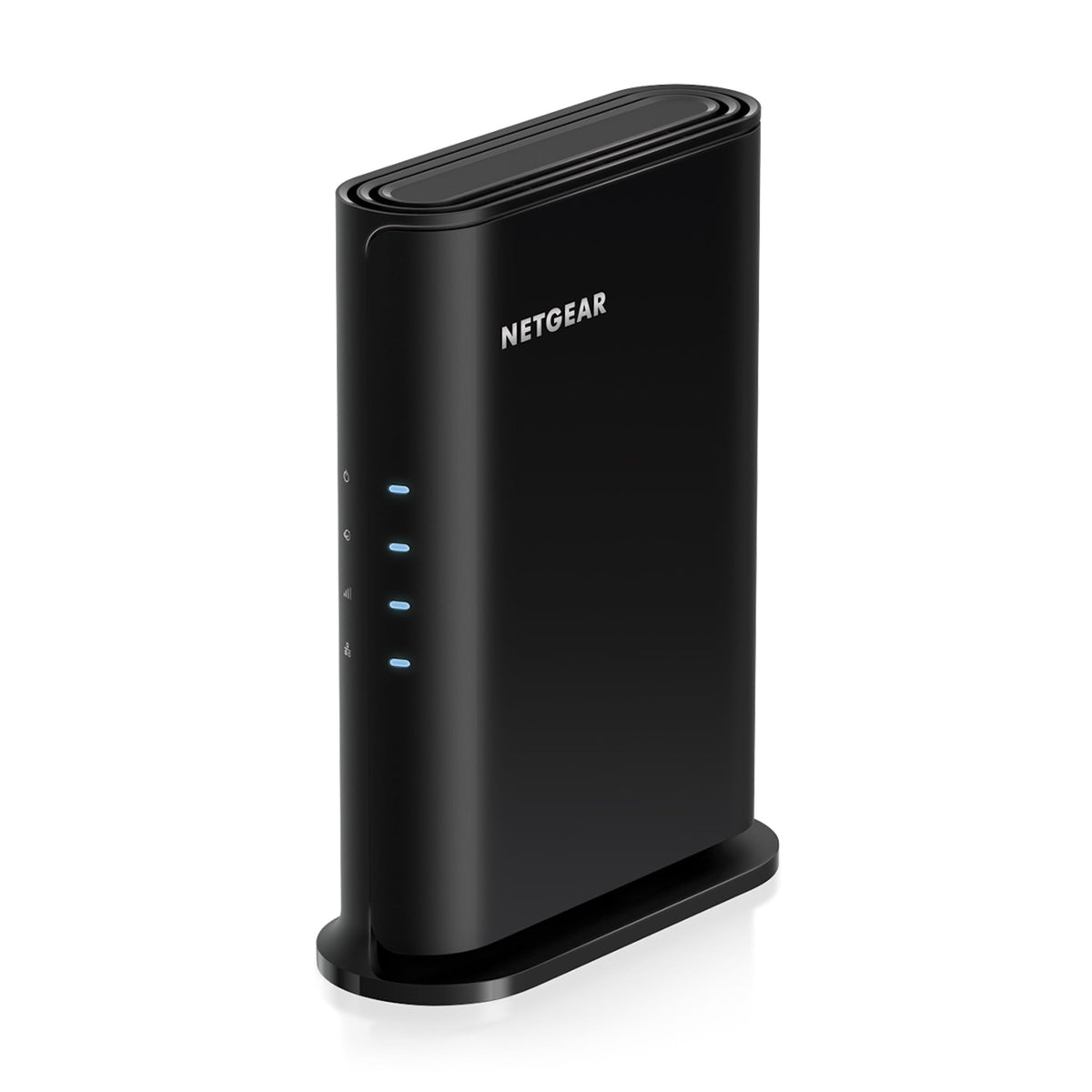 NETGEAR R6700AX front view showing compact router and status lights for reliable coverage