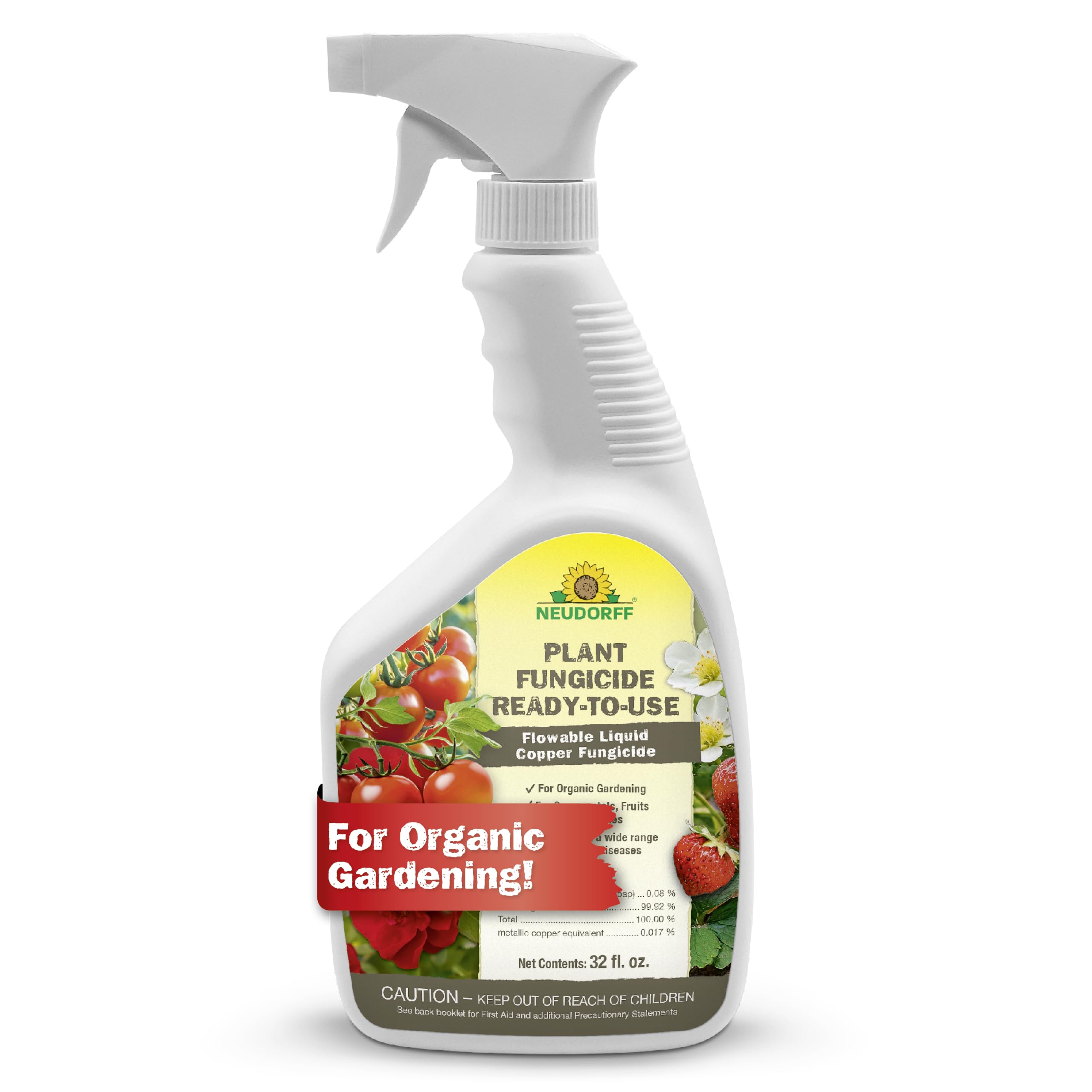 Neudorff bottle front packaging showing product identity and convenience