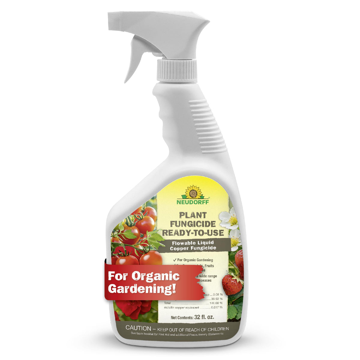 Neudorff bottle front packaging showing product identity and convenience