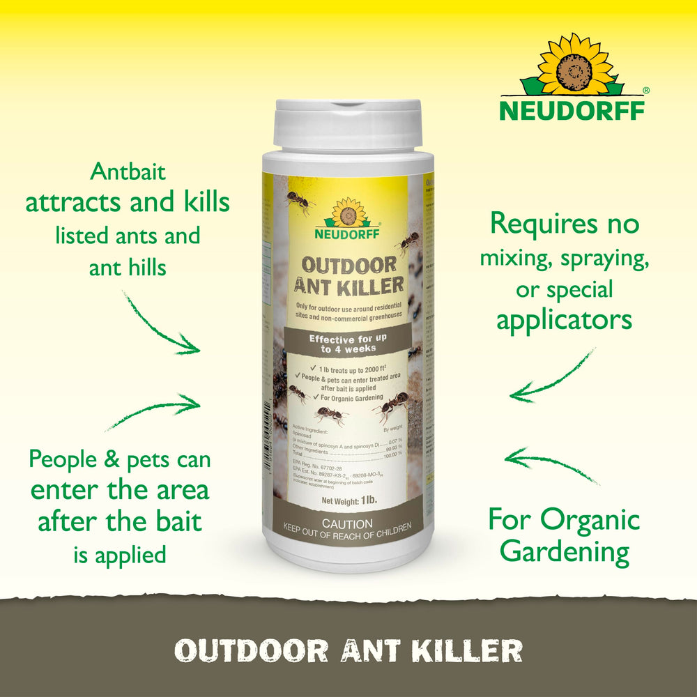 Close-up of Neudorff granules texture illustrating easy handling and precise application