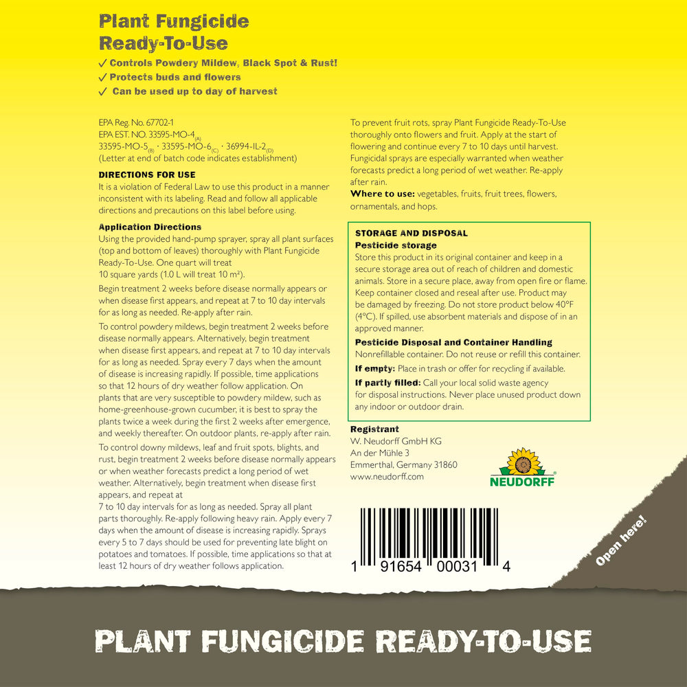 Neudorff treating a potted houseplant showing indoor-safe application