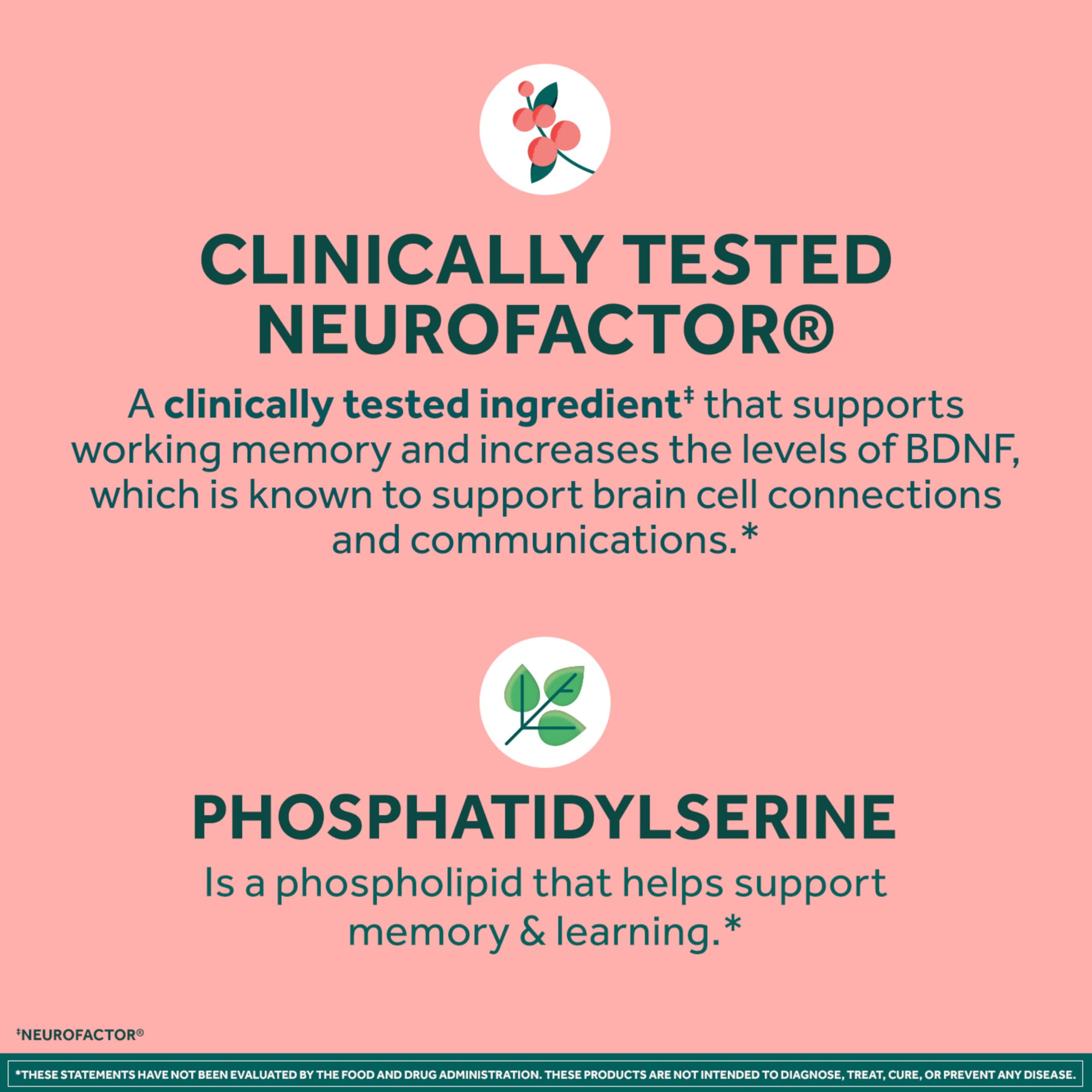 NEURIVA phosphatidylserine plant leaves showing plant-sourced memory support
