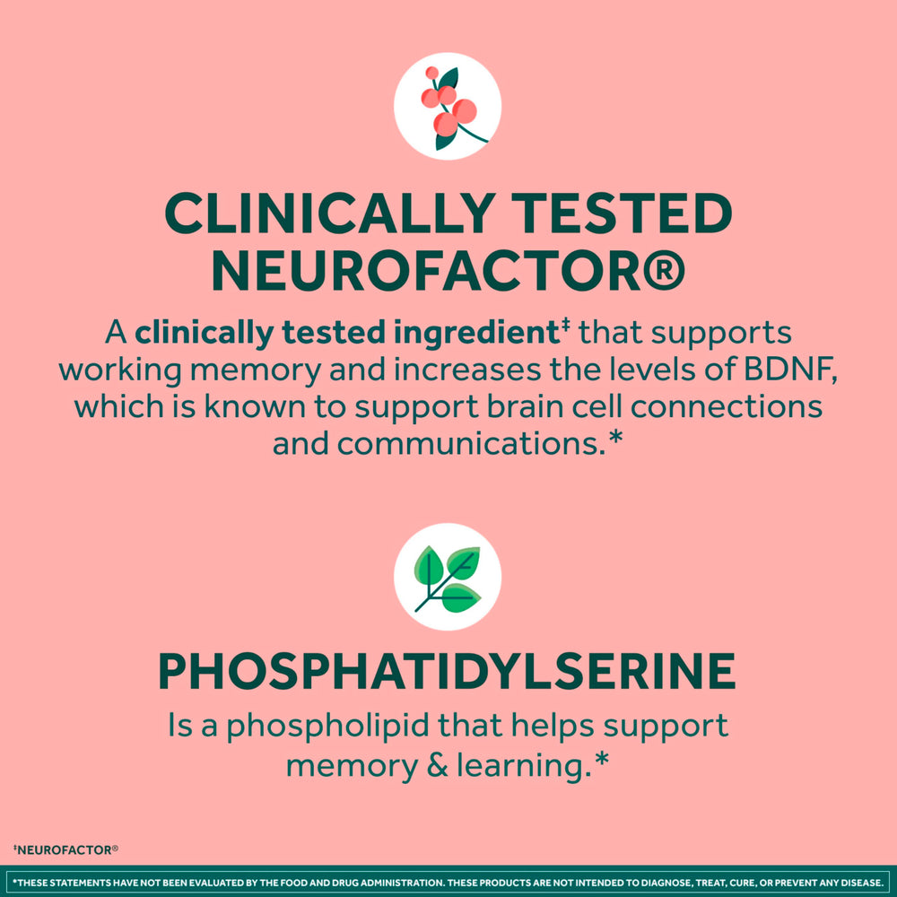 NEURIVA phosphatidylserine plant leaves showing plant-sourced memory support