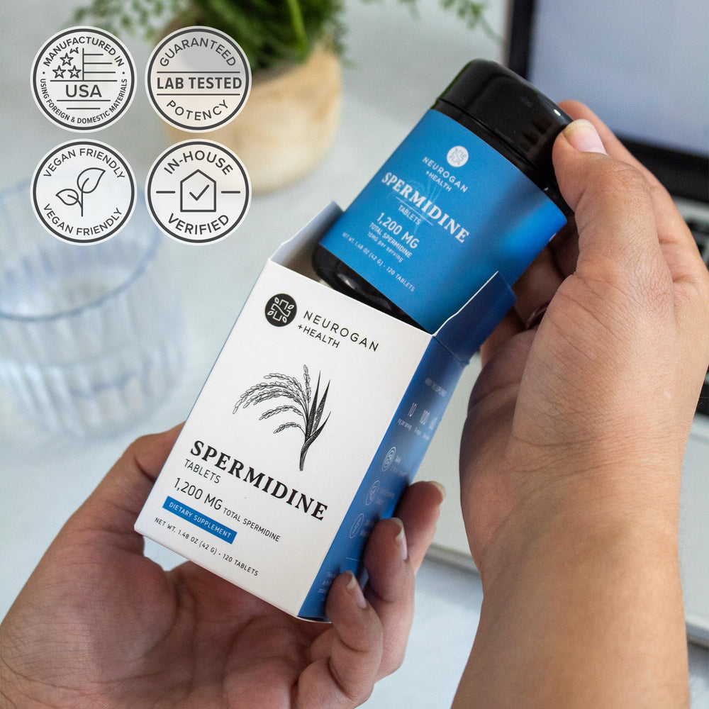 Neurogan lab testing imagery indicating third-party verification of purity