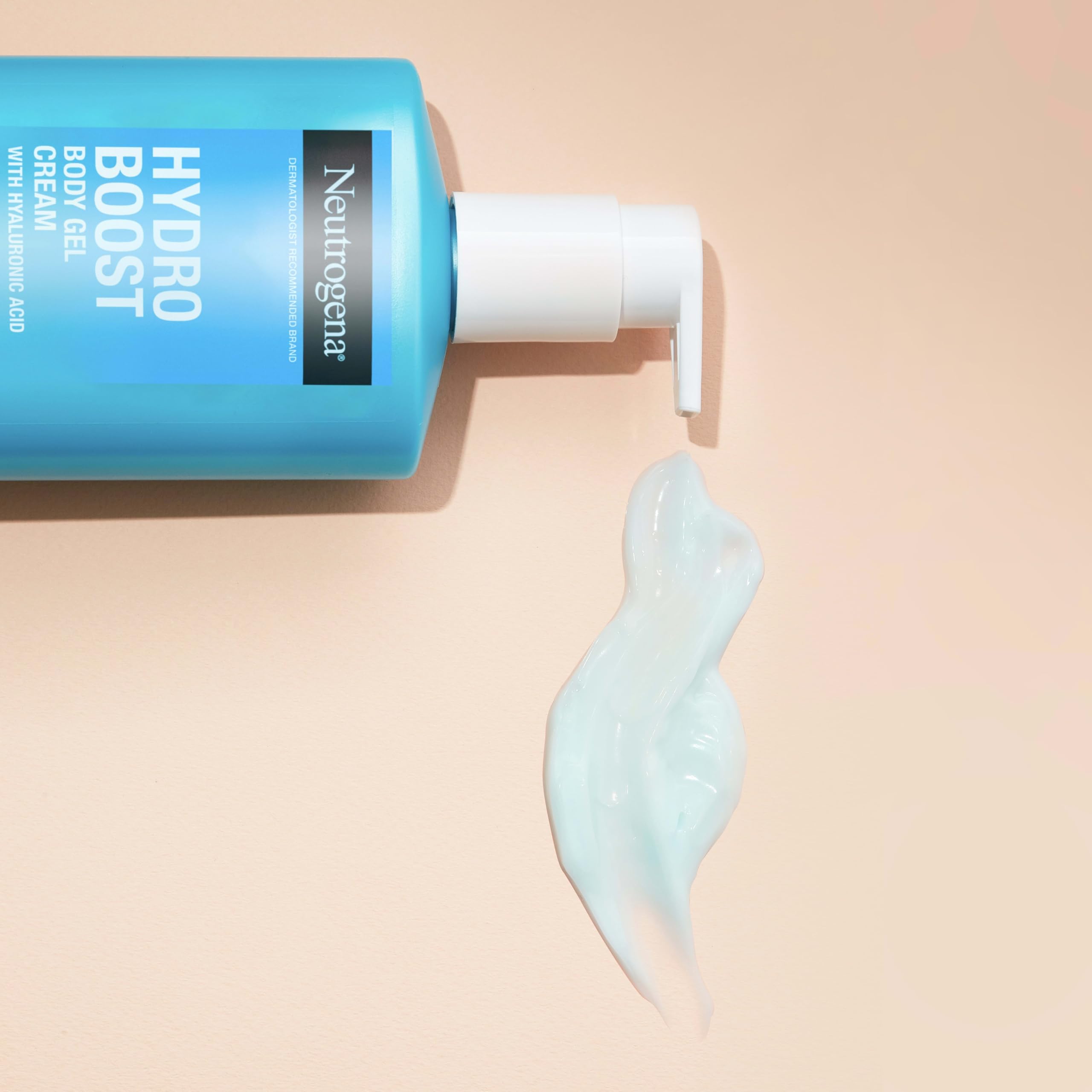 Neutrogena applying gel-cream to forearm for instant hydration benefit
