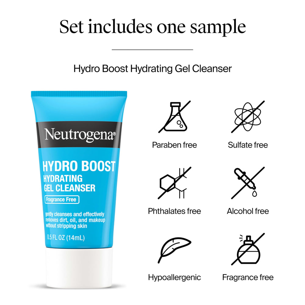 Neutrogena ingredient callout showing hyaluronic acid for deep surface hydration