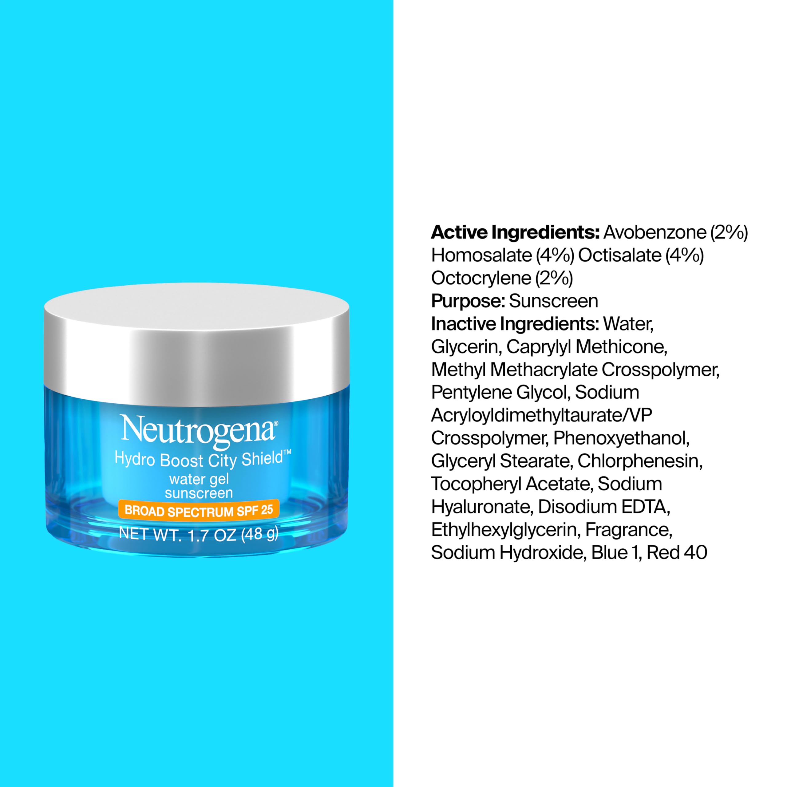 Neutrogena sunscreen absorption demo on skin showing fast-absorbing hydration