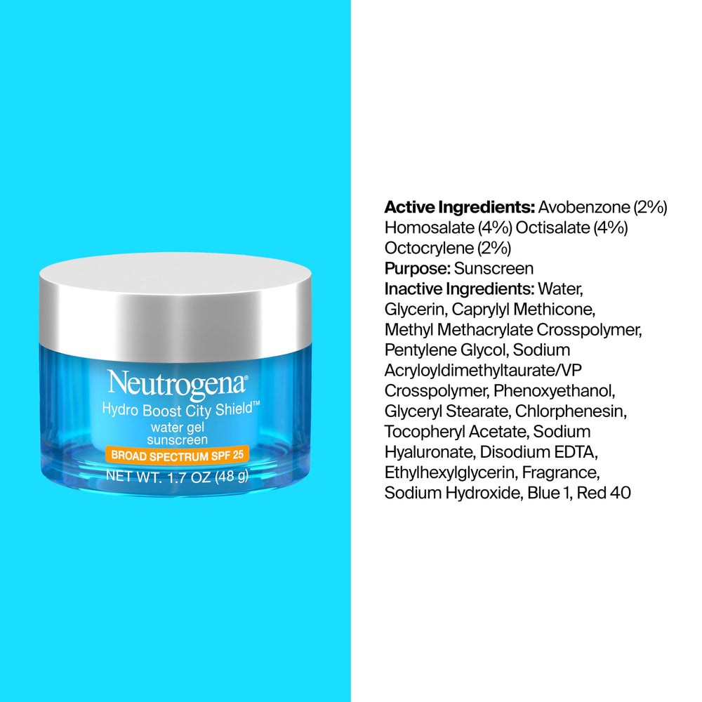 Neutrogena sunscreen absorption demo on skin showing fast-absorbing hydration